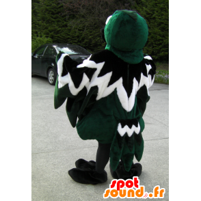 Woodpecker mascot, tricolor bird, green, white and black - MASFR25024 - Yuru-Chara Japanese mascots