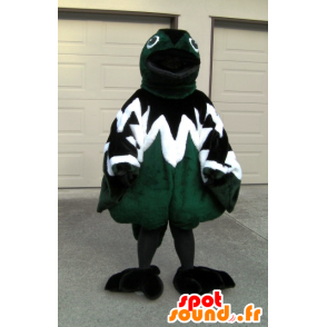 Specht mascotte, tricolor vogel, groen, wit en zwart - MASFR25024 - Yuru-Chara Japanse Mascottes