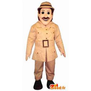 Mascot explorador Indiana Jones manera. Explorador de vestuario - MASFR006709 - Personajes famosos de mascotas