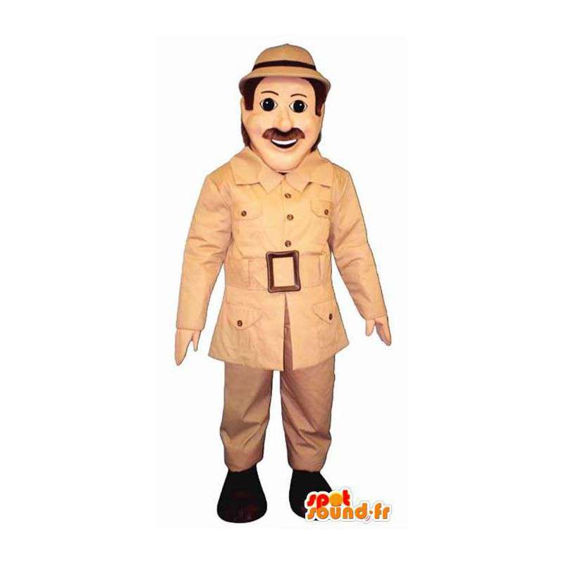 Mascot explorer Indiana Jones way. Costume Explorer - MASFR006709 - Mascots famous characters