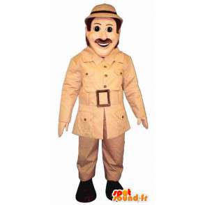Indiana Jones-opdagelses-maskot. Explorer kostume - Spotsound