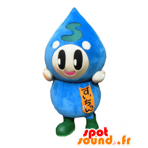 Afterglow mascot, giant drop of blue water - MASFR25026 - Yuru-Chara Japanese mascots