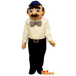 Mascot hombre bigotudo. Bigote de vestuario - MASFR006710 - Mascotas humanas