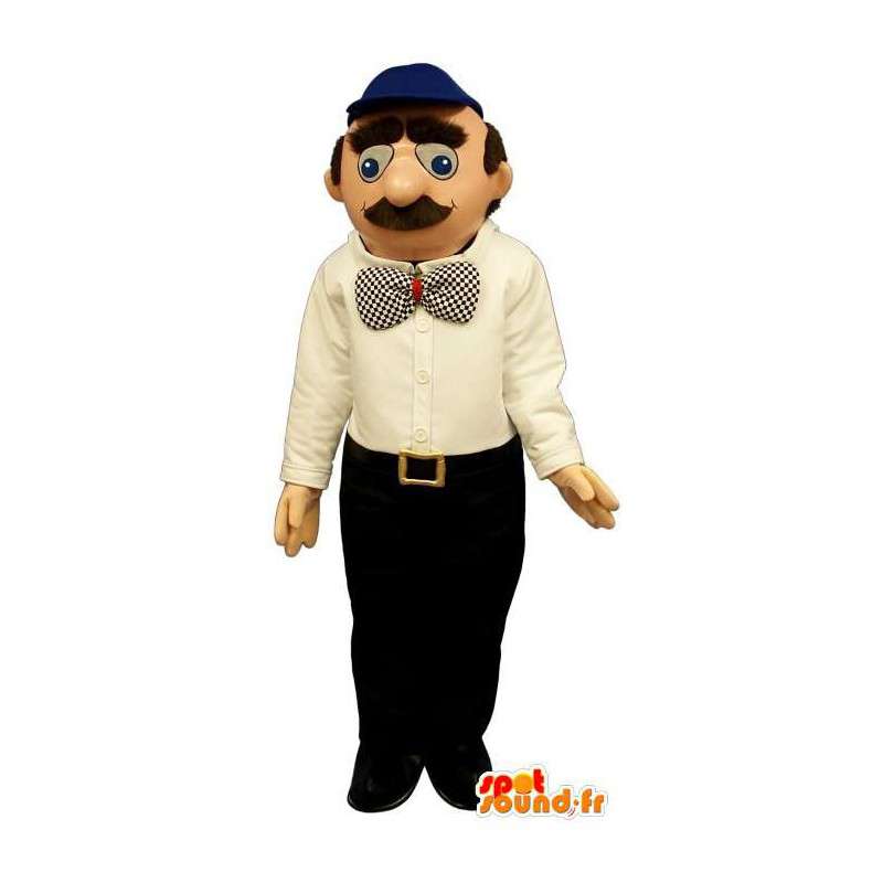 Mascot hombre bigotudo. Bigote de vestuario - MASFR006710 - Mascotas humanas