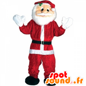 Santa Claus mascot red and white giant - MASFR25042 - Christmas mascots