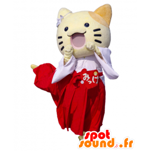 Μασκότ Sanomaru, μικρό κίτρινο γάτα Οσάκα Σίτι - MASFR25047 - Yuru-Χαρά ιαπωνική Μασκότ
