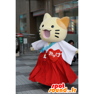 Mascotte de Sanomaru, petit chat jaune de la ville d'Osaka - MASFR25047 - Mascottes Yuru-Chara Japonaises