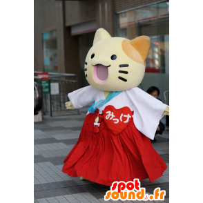 Mascot Sanomaru, liten gul katt Osaka by - MASFR25047 - Yuru-Chara japanske Mascots