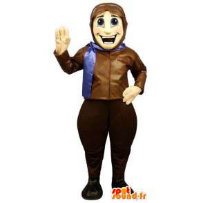 Mascotte d'aviateur. Costume de pilote d'avion - MASFR006712 - Mascottes Homme