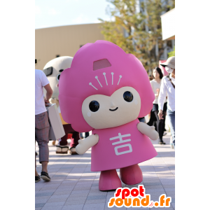Yoshino-cho maskot, lyserød karakter - Spotsound maskot kostume