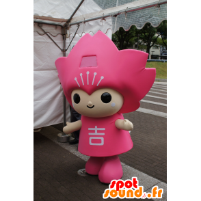 吉野町のマスコット、ピンクのキャラクター-MASFR25051-日本のゆるキャラのマスコット