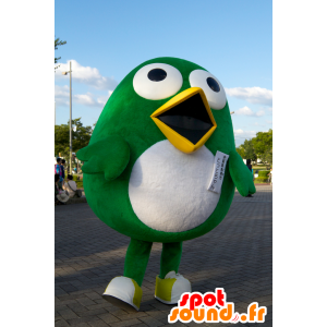Mascot Totto, grote groene en witte vogel Sagan Tosu - MASFR25063 - Yuru-Chara Japanse Mascottes