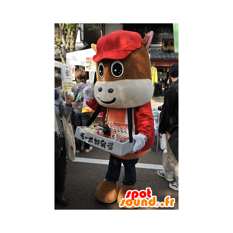 Mascot Mo Taro, ruskea colt, kaupunki Mie - MASFR25070 - Mascottes Yuru-Chara Japonaises