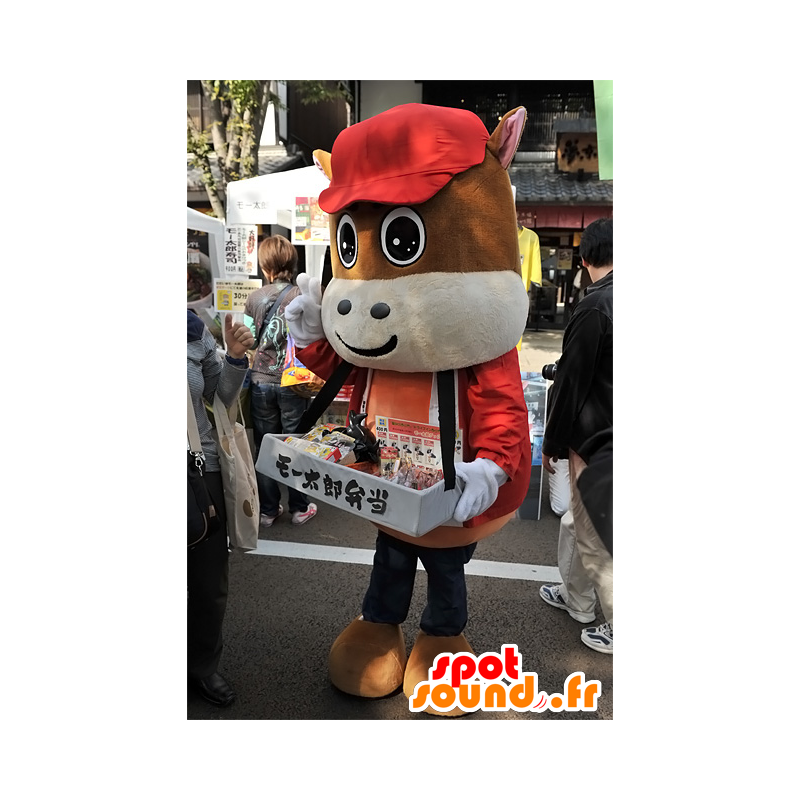 Mascote MB Taro, potro marrom, da cidade de Mie - Mascotes Yuru-Chara Japoneses - MASFR25070 - SpotSound.fr