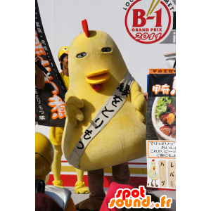 Mascota Torimochan, gran gallo amarillo, regordeta pollo y divertida - MASFR25071 - Yuru-Chara mascotas japonesas