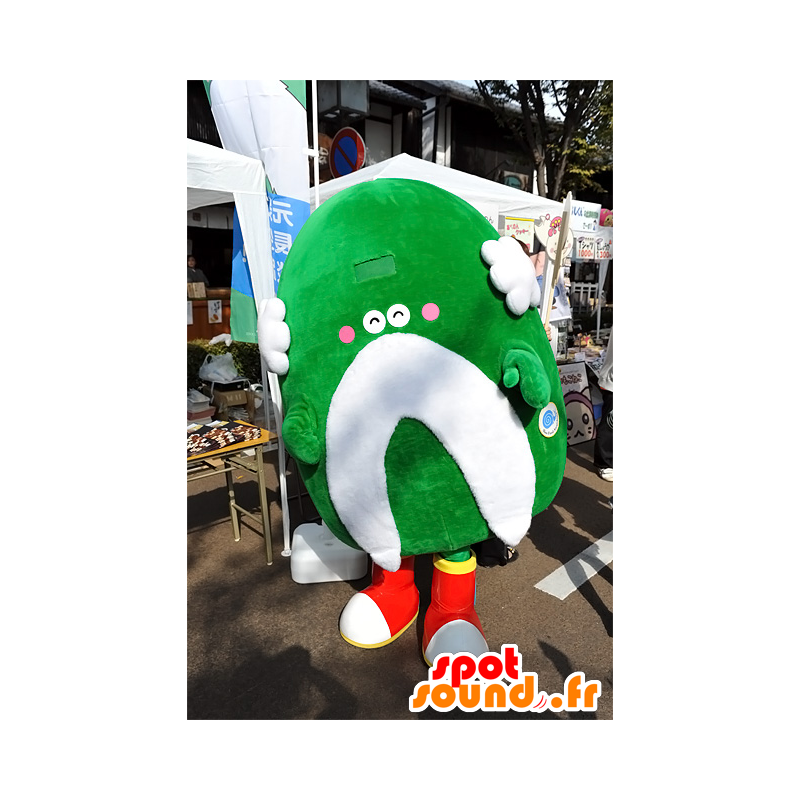 Mascotte verte et moustachue d'Awaji-i de la préfecture de Hyogo - MASFR25072 - Mascottes Yuru-Chara Japonaises