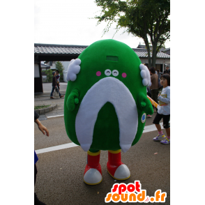 Mascotte verte et moustachue d'Awaji-i de la préfecture de Hyogo - MASFR25072 - Mascottes Yuru-Chara Japonaises