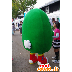 Mascotte verte et moustachue d'Awaji-i de la préfecture de Hyogo - MASFR25072 - Mascottes Yuru-Chara Japonaises