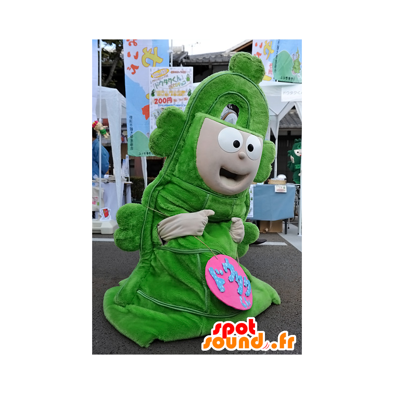 Mascot Dotaku-kun, aguja verde gigante, Yasu City - MASFR25074 - Yuru-Chara mascotas japonesas