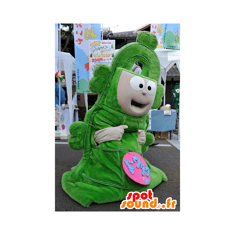 Mascot dōtaku-kun, giant green steeple, Yasu City - MASFR25074 - Yuru-Chara Japanese mascots