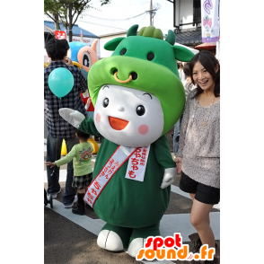Mascot Chachamo, homem de sorriso no traje da vaca - MASFR25075 - Yuru-Chara Mascotes japoneses