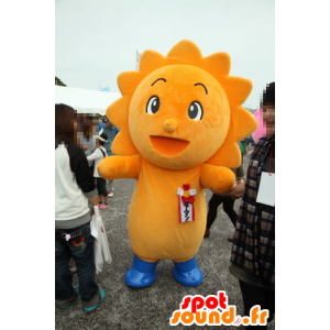 Mascot Mi-Man, flor amarela, sol, alegre - MASFR25080 - Yuru-Chara Mascotes japoneses