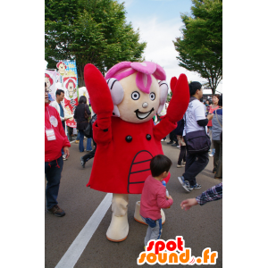 Mascot Ñ -Manbaku, jente med en dress kreps - MASFR25083 - Yuru-Chara japanske Mascots