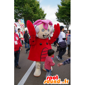 Mascot Ñ -Manbaku, meisje met een pak rivierkreeft - MASFR25083 - Yuru-Chara Japanse Mascottes