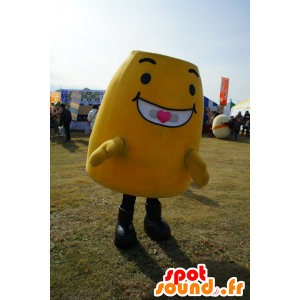 Maskotti Noto-Don, keltainen mies, kaikki hymyilee Ishikawa - MASFR25085 - Mascottes Yuru-Chara Japonaises