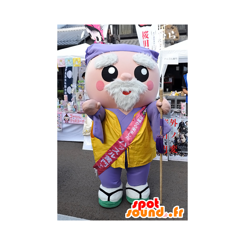 Mascot Hustle-Komon, old Japanese man, Ibaraki - MASFR25087 - Yuru-Chara Japanese mascots