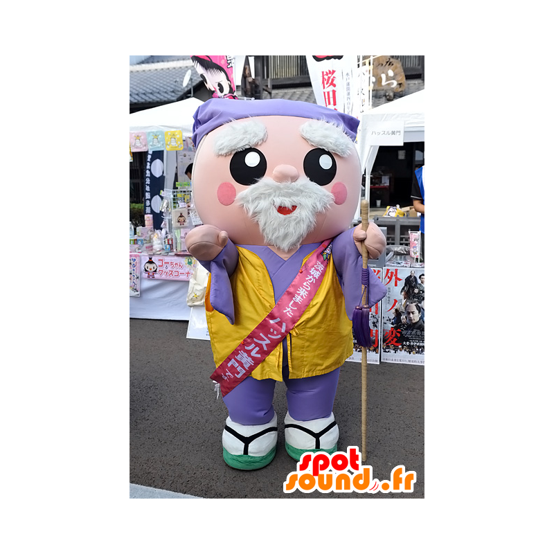 Mascot Hustle-Komon, anciano japonés, Ibaraki - MASFR25087 - Yuru-Chara mascotas japonesas
