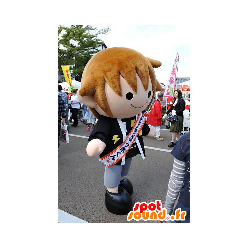 Tabo-Kun mascotte, bambino marrone dalla città di Shiga - MASFR25090 - Yuru-Chara mascotte giapponese