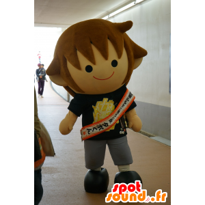 Tabo-Kun mascot, little brown boy from the town of Shiga - MASFR25090 - Yuru-Chara Japanese mascots