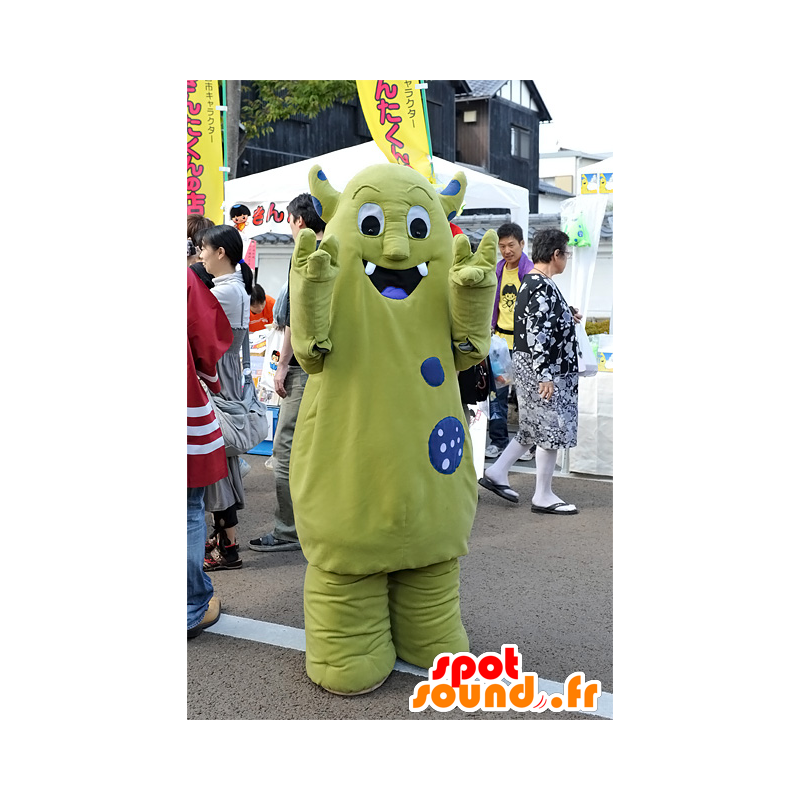 Green monster mascot, mascot From Helsinki in Finland - MASFR25091 - Yuru-Chara Japanese mascots