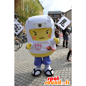 Mascotte d'Aburagenshin, bonhomme jaune et blanc de Niigata - MASFR25095 - Mascottes Yuru-Chara Japonaises