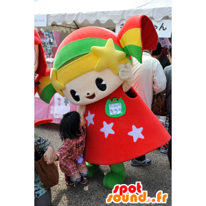 Mascot Kirara-chan, farbige Mädchen, Lächeln Puppe - MASFR25097 - Yuru-Chara japanischen Maskottchen