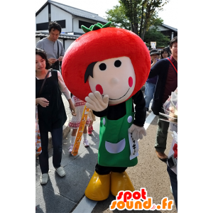 Mascotte de Piakky, jardinier avec une tomate, de Nagoya - MASFR25098 - Mascottes Yuru-Chara Japonaises