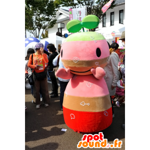 Mascot Tambaryu Geen Chi Tan, kleurrijke radijs Hyogo - MASFR25099 - Yuru-Chara Japanse Mascottes