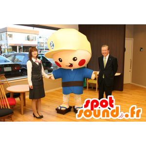 Mascot Tomitan, liten gutt med et stort hode og en pose - MASFR25105 - Yuru-Chara japanske Mascots