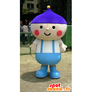 Mascotte de petit garçon, de lutin avec un bonnet - MASFR25108 - Mascottes Yuru-Chara Japonaises