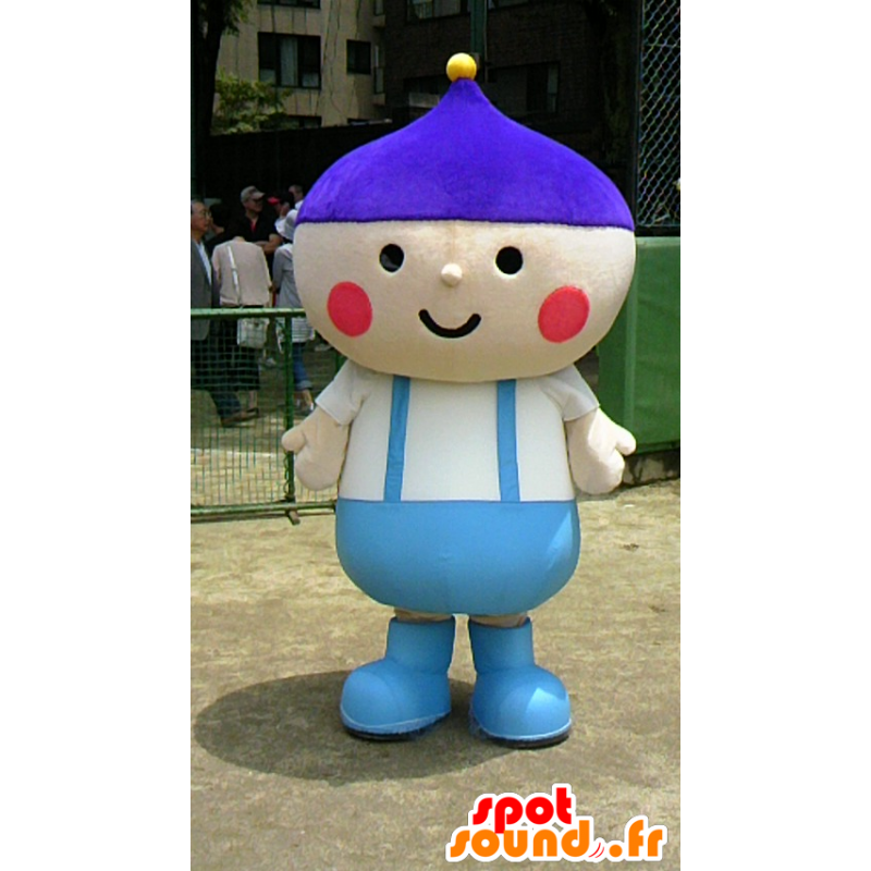 Mascotte de petit garçon, de lutin avec un bonnet - MASFR25108 - Mascottes Yuru-Chara Japonaises