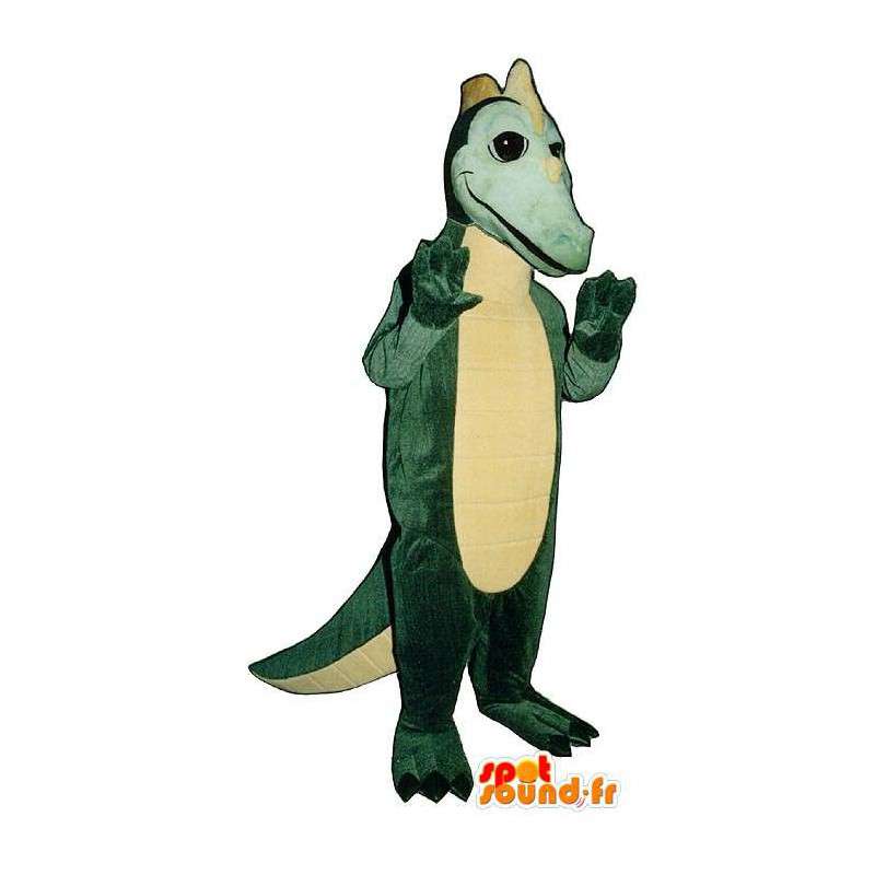 Mascotte de dinosaure vert - Toutes tailles - MASFR006723 - Mascottes Dinosaure