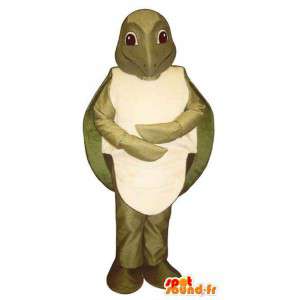 Khaki skildpadde maskot. Skildpadde kostume - Spotsound maskot