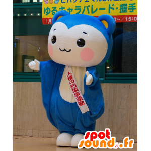 Mascota Momomaru-kun, azul y blanco ardilla voladora - MASFR25127 - Yuru-Chara mascotas japonesas