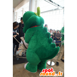 Crocodile mascot, green dinosaur, giant - MASFR25132 - Yuru-Chara Japanese mascots