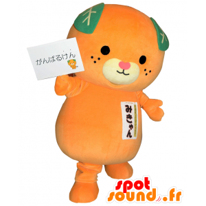 Laranja de pelúcia mascote, tangerina, laranja - MASFR25134 - Yuru-Chara Mascotes japoneses