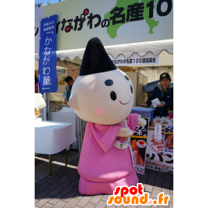 μοναχός μασκότ με ένα ροζ πουκάμισο - MASFR25139 - Yuru-Χαρά ιαπωνική Μασκότ