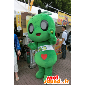 Snowman mascot, green vegetable - MASFR25142 - Yuru-Chara Japanese mascots