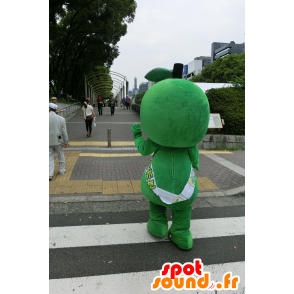 Snowman mascotte, groene groente - MASFR25142 - Yuru-Chara Japanse Mascottes
