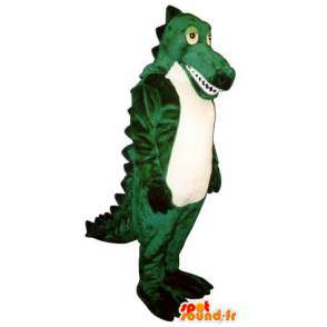 Grønn dinosaur maskot, tilpasses. Dinosaur Costume - Dinosaur maskoter - MASFR006729 - SpotSound.fr